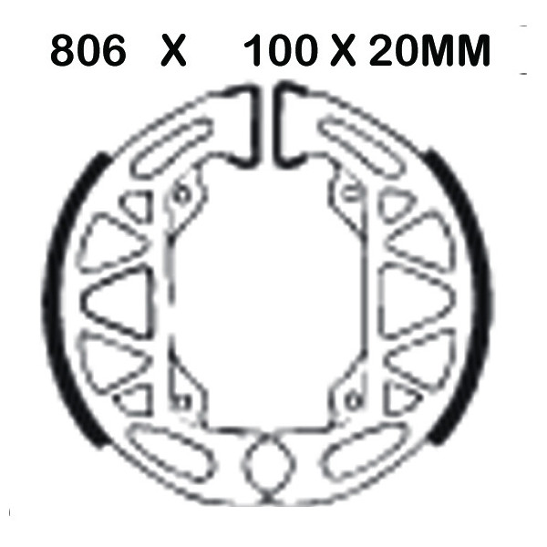 EBC EBC Brake Shoes 806